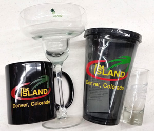 the island glassware